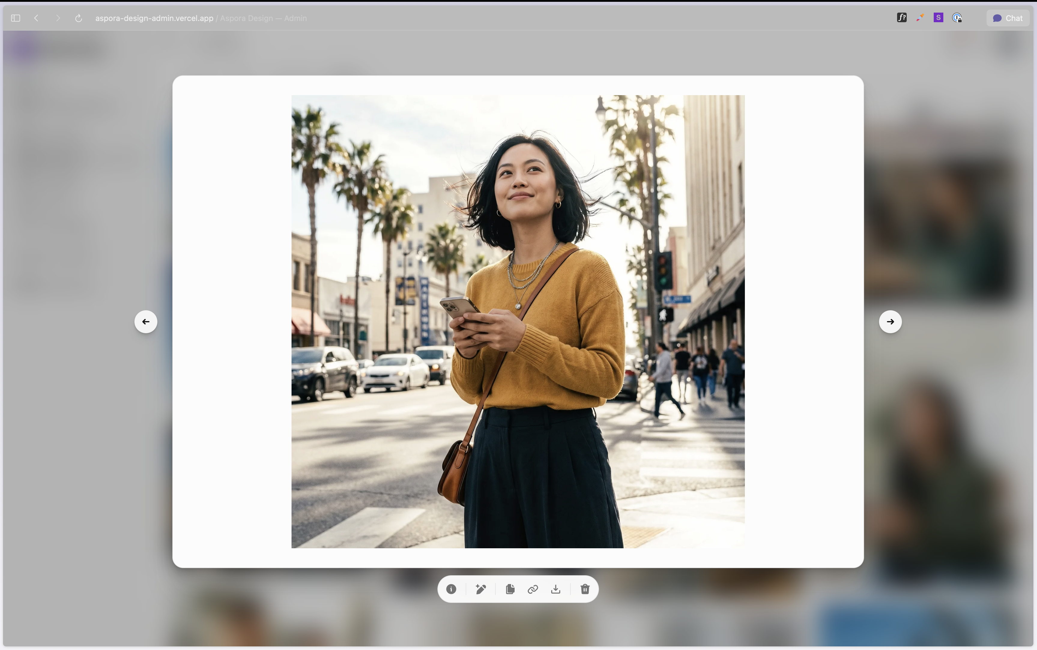 Photo Studio image refinement interface